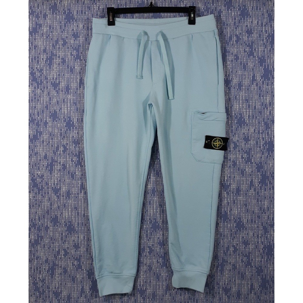 Stone Island Sweatpants Joggers Mens Large 32 x 27 Blue Cotton